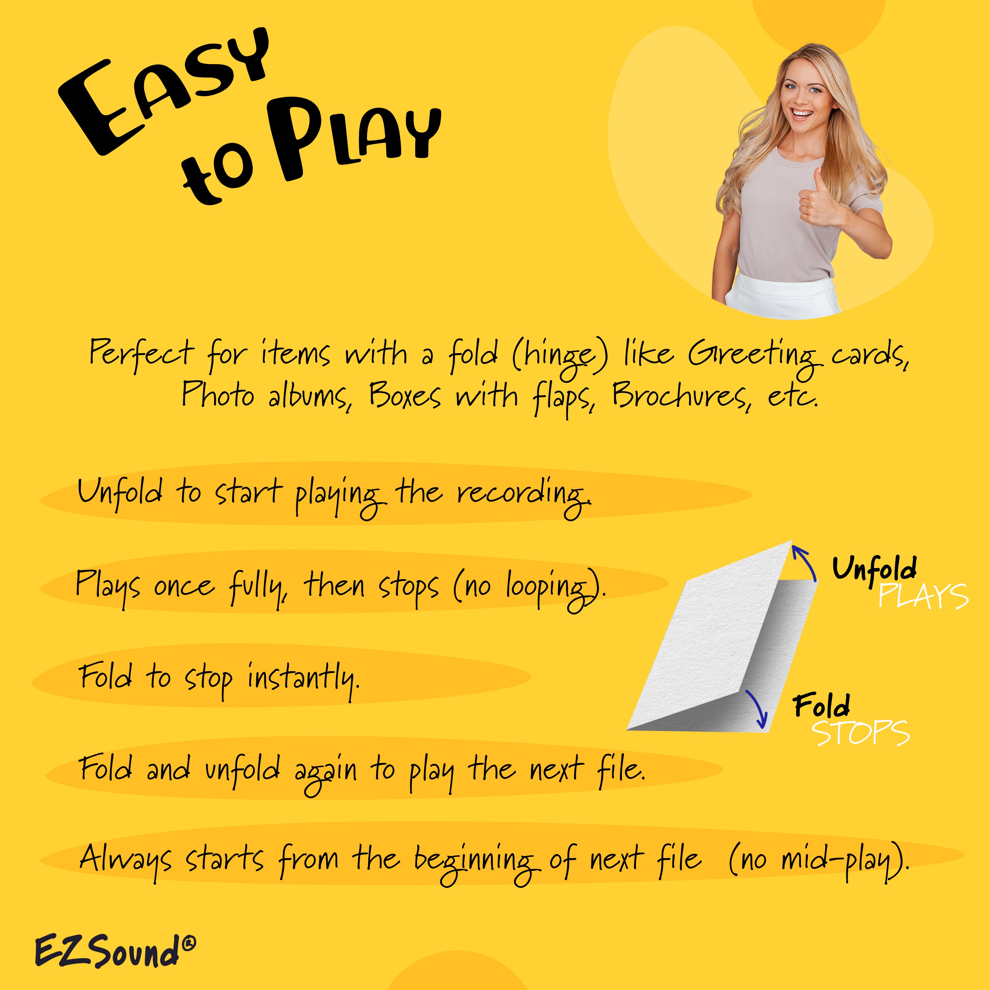 Audio recording greeting card - greeting card sound chip -