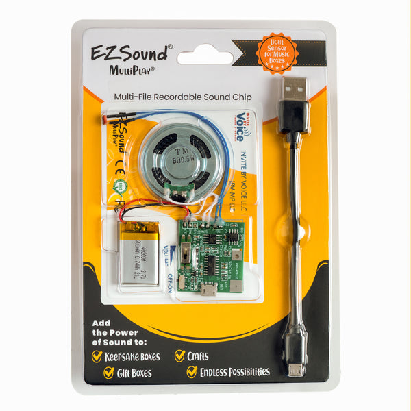 Recordable Sound Chips | Plays Multiple Files | Light Sensor