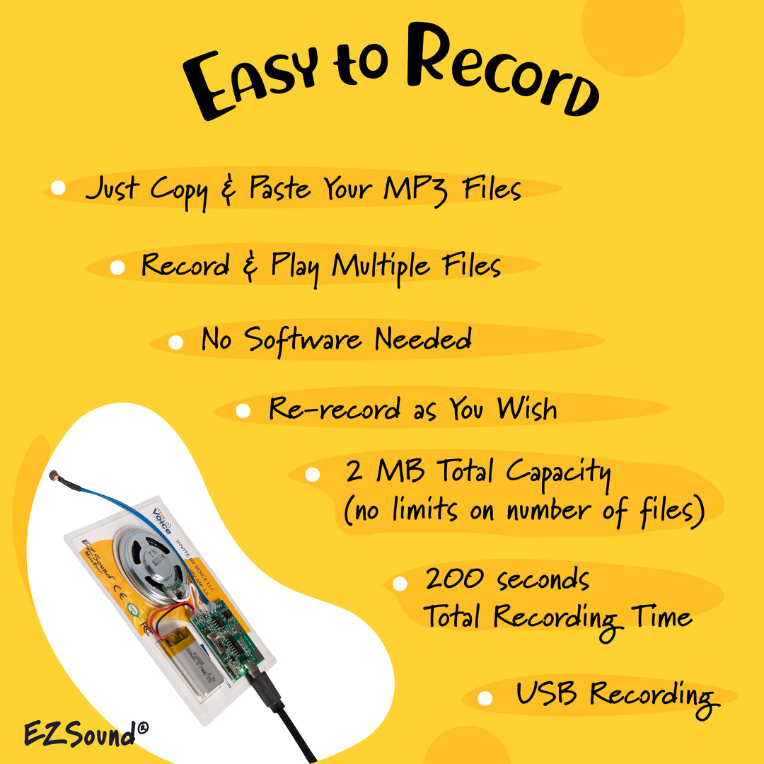 Recordable Sound Chips | Plays Multiple Files | Light Sensor Activated ...