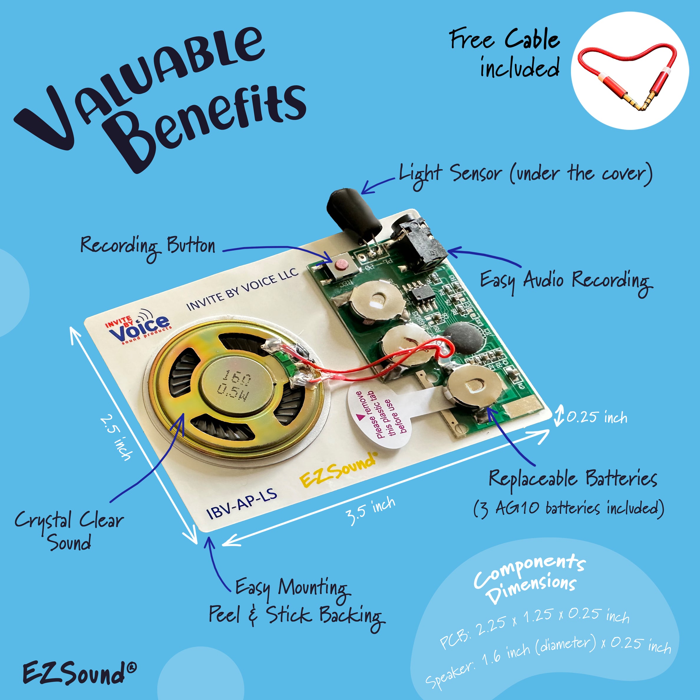 Audio Chip Create Recorded Custom Music Box Light Sensor Activated