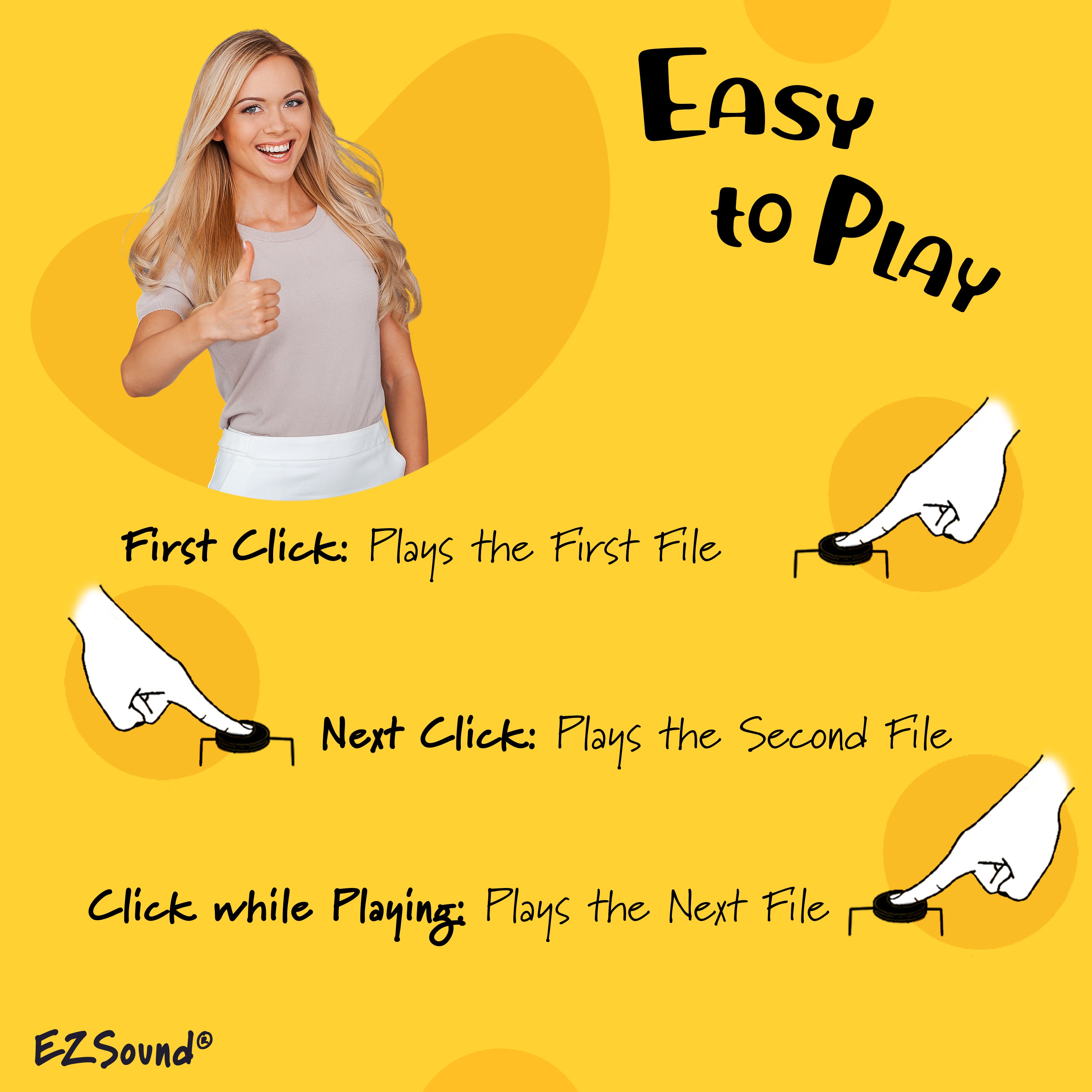 Push Button Recordable Sound Chips | Record and Play Multiple Files ...